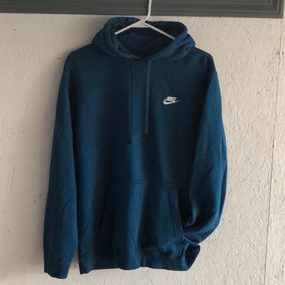 Men’s Nike Sweatshirt Hoodie Caribbean Blue Sz L
